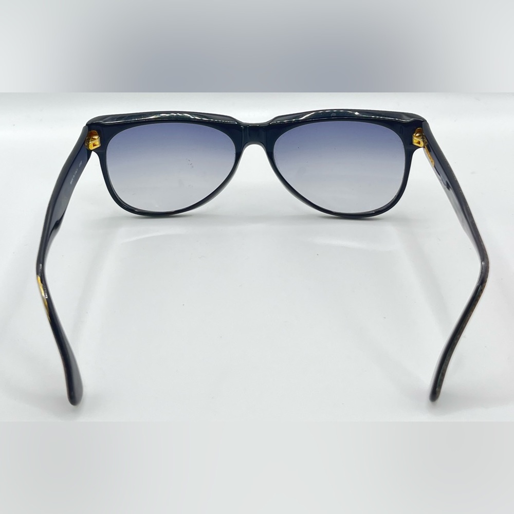 Vintage Missoni M126S Black Brown Oval Sunglasses Frames - Picture 6 of 8